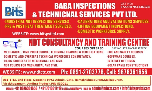 BABA INSPECTION AND TECHNICAL SERVICES PVT LTD - Job Training in Malkapuram, Visakhapatnam