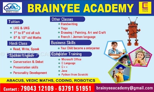 BRAINYEE ACADEMY - School Tuitions in Suramangalam, Salem