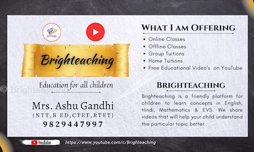 Brighteaching - School Tuitions in Vaishali Nagar, Jaipur