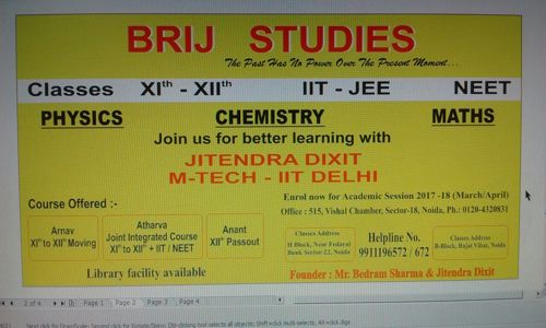 Brij Studies Coaching Classes - School Tuitions in Sector 22, Noida