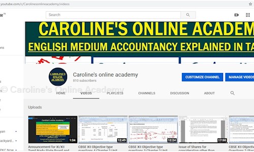 Caroline's Online Academy - Finance & Accounting tuitions in Palayamkottai, Tirunelveli