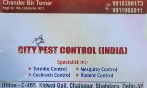City Pest Control India - Pest Control in Shahdara, Delhi