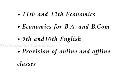 Classes for Economics  - School Tuitions in New Industrial Township, Faridabad