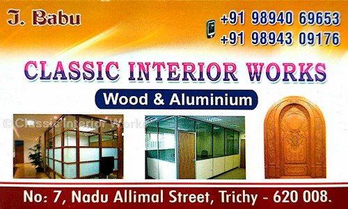 Classic Interior Works - Interior Designers & Decorators in E.B. Road, Trichy