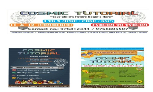 Cosmic Tutorial - School Tuitions in Mira Bhayandar, Mumbai