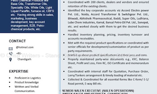 Crisp Writers - Stand Out Resume Writing Services - Placement Consultancies in Chandigarh, Chandigarh