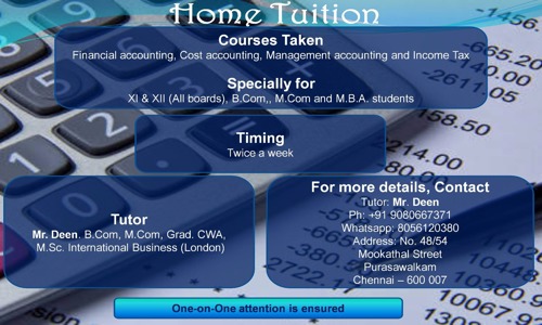 Deen Home Tuitions - School Tuitions in Purasawalkam, Chennai