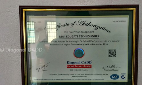 Diagonal CADD - Job Training in Kelambakkam, Chennai