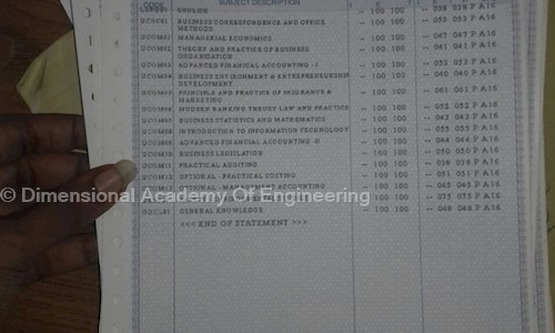 Dimensional Academy Of Engineering - Placement Consultancies in Kodambakkam, Chennai