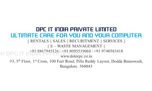 DPC IT India Pvt. Ltd. - Placement Consultancies in Dodda Banaswadi, Bangalore