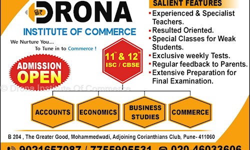 Drona Institute Of Commerce - School Tuitions in Pune R.S., Pune