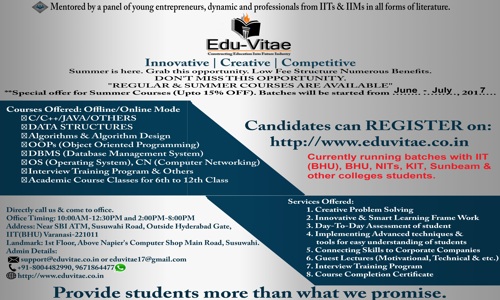 Edu-Vitae - School Tuitions in Susuwahi, Varanasi