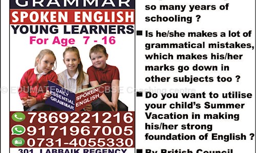 EDUMATE, the best CBSE Coaching centre - School Tuitions in Old Palasia, Indore