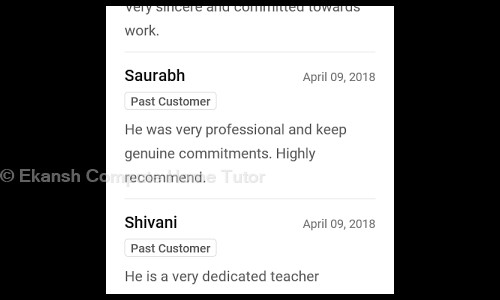 Ekansh Compute Home Tutor - School Tuitions in Paschim Vihar, Delhi