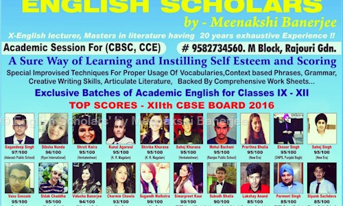 English Scholars' by Meenakshi Banerjee - School Tuitions in Rajouri Garden, Delhi
