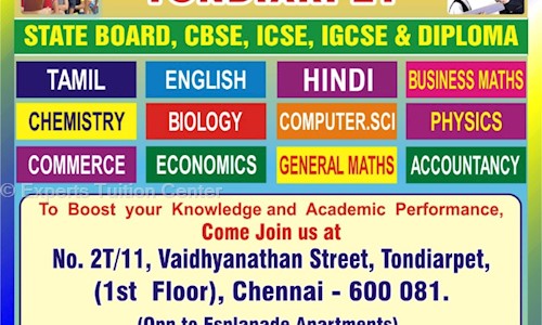 Experts Tuition Center - School Tuitions in Tondiarpet, Chennai