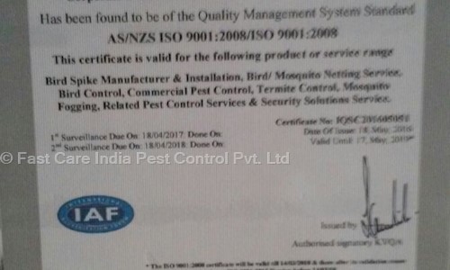 Fast Care India Pest Control Pvt. Ltd. - Pest Control in Sector 9, Noida