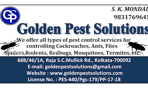 Golden Pest Solutions - Pest Control in Baghajatin, Kolkata