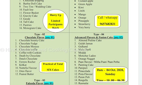 Hira's Baking and Cooking Classes - Job Training in Ambegaon Budruk, Pune