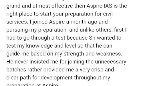 Aspire Ias Coaching Centre - School Tuitions in Attiguppe, Bangalore