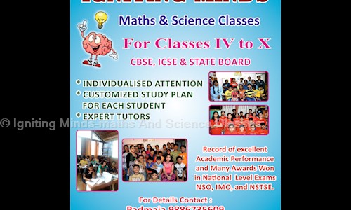 Igniting Minds-maths And Science Classes - School Tuitions in Rajarajeshwari Nagar, Bangalore