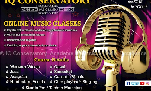 IQ Conservatory—Academy of Music & Media Excellence - Job Training in Kodambakkam, Chennai
