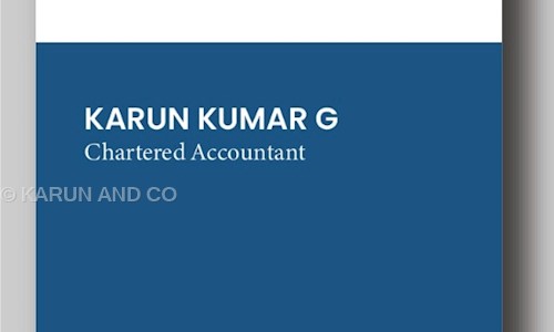 KARUN AND CO. CHARTERED ACCOUNTANTS - Finance & Accounting tuitions in Madhapur, Hyderabad