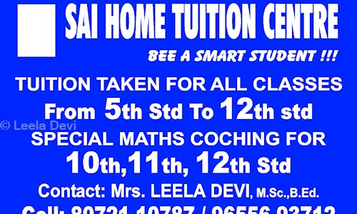 Leela Devi - School Tuitions in Jafferkhanpet, Chennai