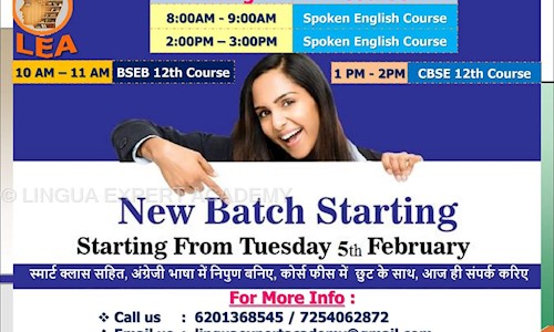 LINGUA EXPERT ACADEMY - Job Training in Motihari College, Motihari
