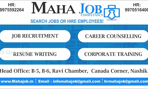 Maha Job - Placement Consultancies in Canada Corner, Nashik