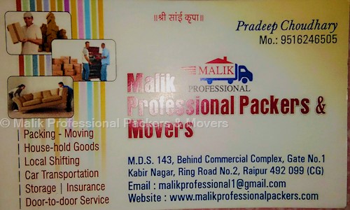Malik Professional Packers & Movers - Packers and Movers in Tatibandh, Raipur