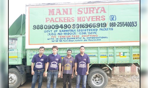 Mani Surya Packers & Movers - Catering Services in Ulsoor, Bangalore