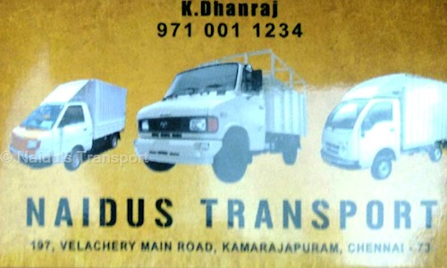 Naidu's Transport - Packers and Movers in Sembakkam, Chennai