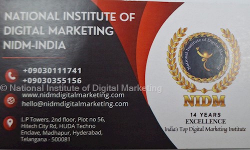 National Institute of Digital Marketing - Job Training in Madhapur, Hyderabad