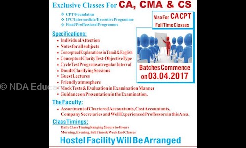 NDA Educare - Finance & Accounting tuitions in Ponmeni, Madurai