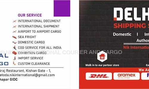 NIK INTERNATIONAL COURIER AND CARGO - Packers and Movers in Rajkot City, Rajkot