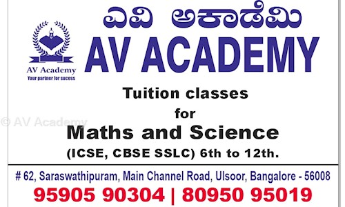 AV Academy - School Tuitions in Jogupalya, Bangalore