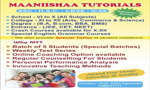 Maaniishaa Tutorials - School Tuitions in Thane West, Mumbai