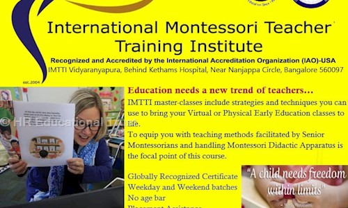 INTERNATIONAL MONTESSORI TRAINING - Job Training in Vidyaranyapura, Bangalore