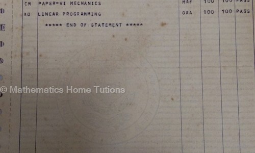 S. Kumaresan Mathematics Home Tutions - School Tuitions in Mannady, Chennai