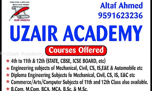 Uzair Academy - School Tuitions in Jayanagar 1st block, Bangalore