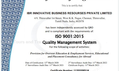 IBR Tours and Travels - Placement Consultancies in KK Nagar West, Chennai