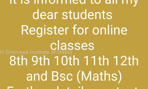 Srinivasa Institute of Maths - School Tuitions in Sainikpuri, Hyderabad