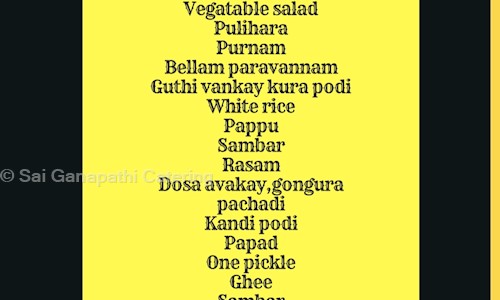 Sai Ganapathi Catering - Catering Services in Nagaram, hyderabad