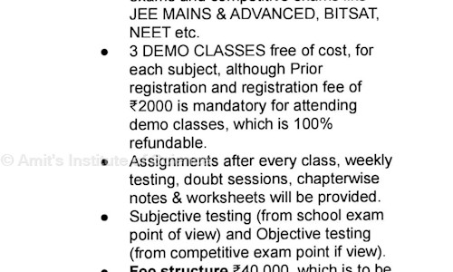 Amit's Institute of Science - School Tuitions in Sector 37C, Chandigarh