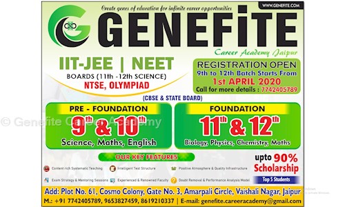 Genefite Career Academy - School Tuitions in Vaishali Nagar, Jaipur
