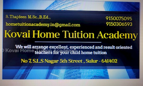 Kovai Home Tuition Academy - School Tuitions in Puliakulam, coimbatore