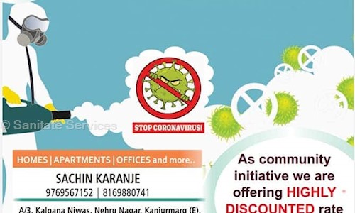 Sanitate Services - Pest Control in Kanjurmarg East, Mumbai