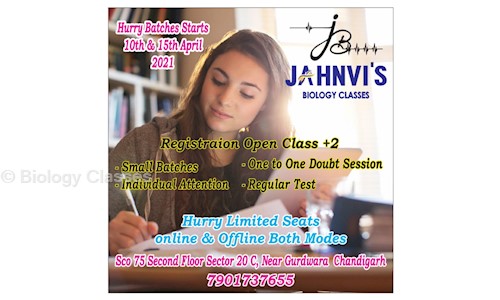 Janvi Biology Classes - School Tuitions in Sector 20C, Chandigarh