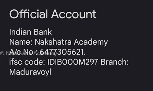 Nakshatra Academy - School Tuitions in Mogappair East, Chennai